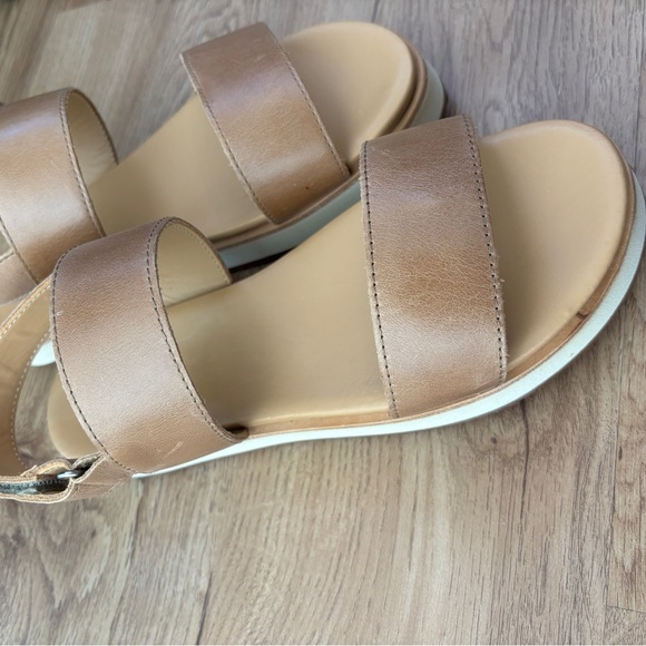 Nisolo Flatform Leather Sandals, Almond, Women’s size 7 - Picture 6 of 14